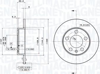 Magneti Marelli 360406049701 - Kočioni disk www.molydon.hr