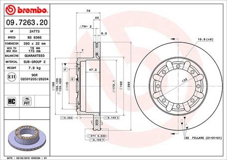 Magneti Marelli 360406044700 - Kočioni disk www.molydon.hr