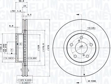 Magneti Marelli 360406045401 - Kočioni disk www.molydon.hr