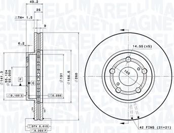 Magneti Marelli 360406046401 - Kočioni disk www.molydon.hr