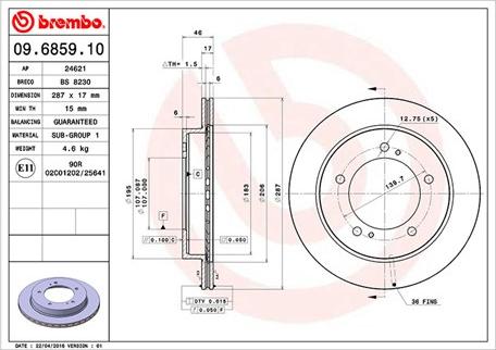 Magneti Marelli 360406046100 - Kočioni disk www.molydon.hr