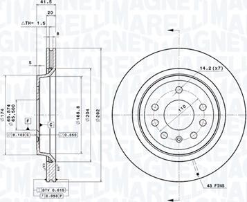 Magneti Marelli 360406040101 - Kočioni disk www.molydon.hr