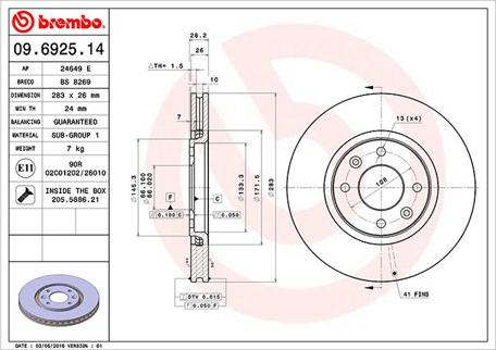 Magneti Marelli 360406040700 - Kočioni disk www.molydon.hr