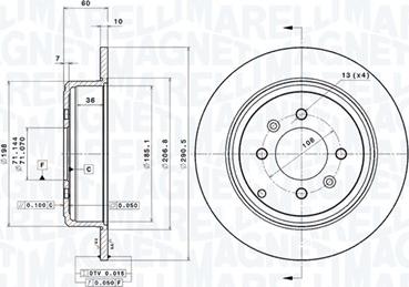 Magneti Marelli 360406041001 - Kočioni disk www.molydon.hr