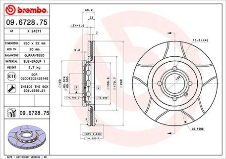 Magneti Marelli 360406048505 - Kočioni disk www.molydon.hr