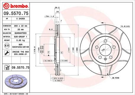 Magneti Marelli 360406048605 - Kočioni disk www.molydon.hr