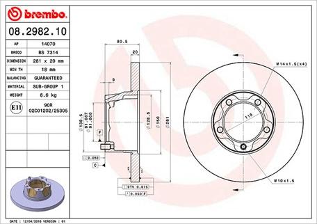 Magneti Marelli 360406048000 - Kočioni disk www.molydon.hr