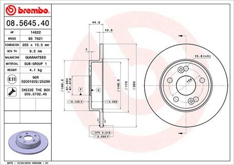 Magneti Marelli 360406043800 - Kočioni disk www.molydon.hr