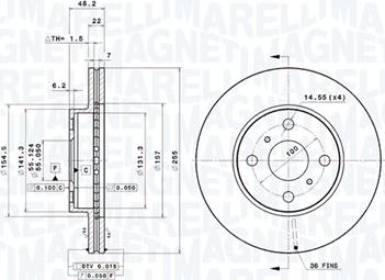 Magneti Marelli 360406047001 - Kočioni disk www.molydon.hr