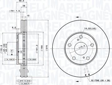 Magneti Marelli 360406047101 - Kočioni disk www.molydon.hr