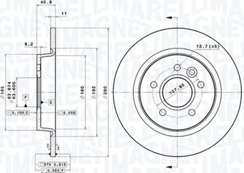 Magneti Marelli 360406059601 - Kočioni disk www.molydon.hr