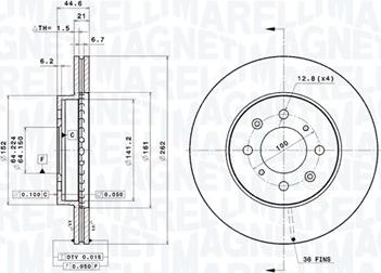 Magneti Marelli 360406059801 - Kočioni disk www.molydon.hr