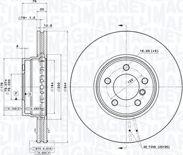 Magneti Marelli 360406054401 - Kočioni disk www.molydon.hr