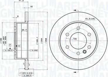 Magneti Marelli 360406056401 - Kočioni disk www.molydon.hr