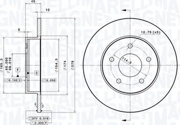 Magneti Marelli 360406056101 - Kočioni disk www.molydon.hr