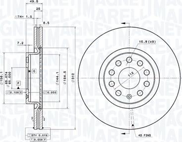 Magneti Marelli 360406050601 - Kočioni disk www.molydon.hr