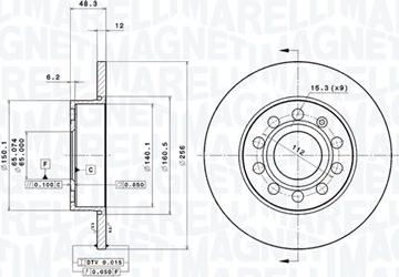 Magneti Marelli 360406050801 - Kočioni disk www.molydon.hr