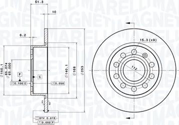 Magneti Marelli 360406050701 - Kočioni disk www.molydon.hr