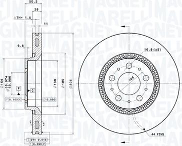 Magneti Marelli 360406051801 - Kočioni disk www.molydon.hr