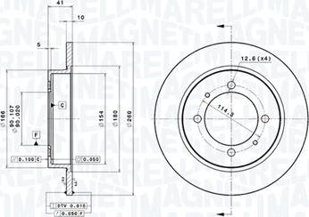 Magneti Marelli 360406051701 - Kočioni disk www.molydon.hr