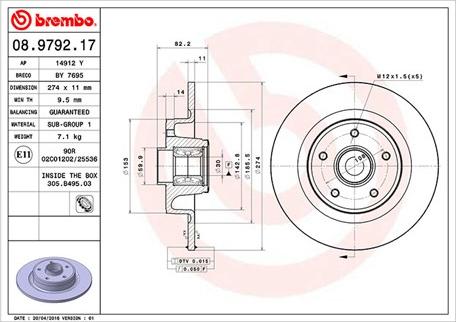 Magneti Marelli 360406058000 - Kočioni disk www.molydon.hr