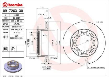 Magneti Marelli 360406053900 - Kočioni disk www.molydon.hr