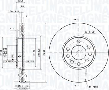 Magneti Marelli 360406053801 - Kočioni disk www.molydon.hr