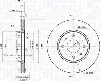 Magneti Marelli 360406052001 - Kočioni disk www.molydon.hr