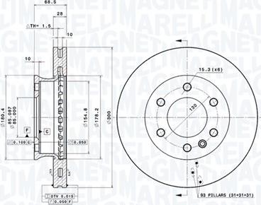 Magneti Marelli 360406057101 - Kočioni disk www.molydon.hr