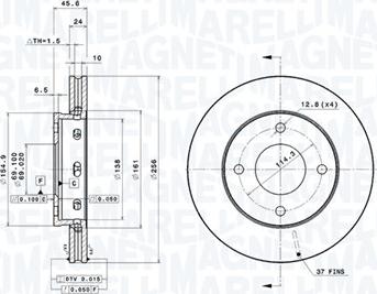 Magneti Marelli 360406069001 - Kočioni disk www.molydon.hr