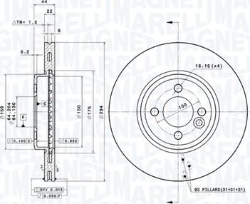 Magneti Marelli 360406069300 - Kočioni disk www.molydon.hr