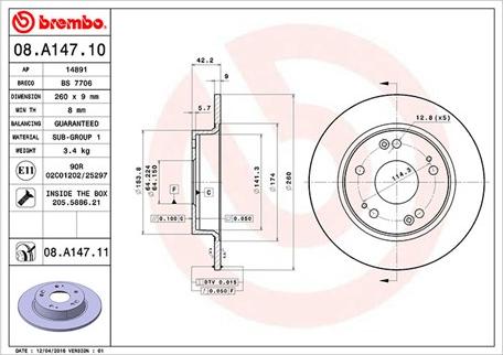 Magneti Marelli 360406065500 - Kočioni disk www.molydon.hr