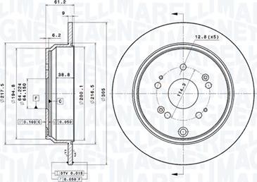 Magneti Marelli 360406066601 - Kočioni disk www.molydon.hr