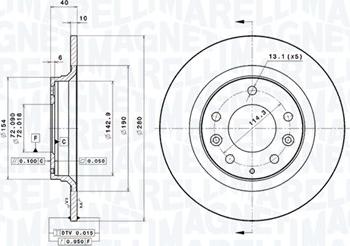 Magneti Marelli 360406060401 - Kočioni disk www.molydon.hr