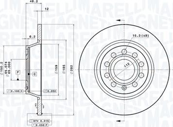 Magneti Marelli 360406060801 - Kočioni disk www.molydon.hr