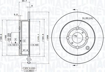 Magneti Marelli 360406061401 - Kočioni disk www.molydon.hr