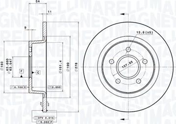 Magneti Marelli 360406061601 - Kočioni disk www.molydon.hr