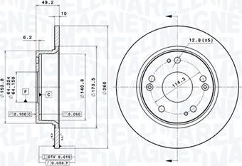 Magneti Marelli 360406061801 - Kočioni disk www.molydon.hr