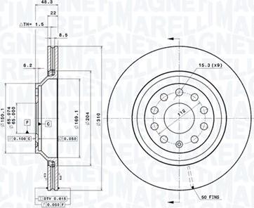 Magneti Marelli 360406062701 - Kočioni disk www.molydon.hr