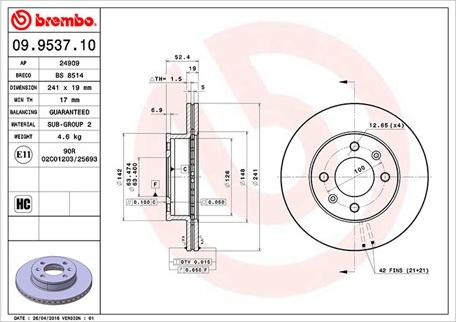 Magneti Marelli 360406004900 - Kočioni disk www.molydon.hr