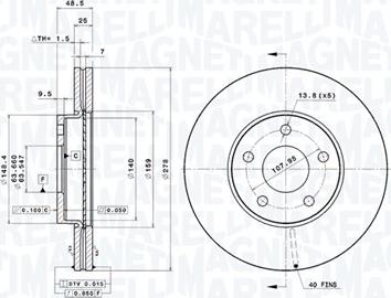 Magneti Marelli 360406005401 - Kočioni disk www.molydon.hr