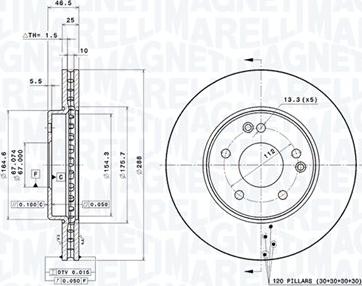 Magneti Marelli 360406006901 - Kočioni disk www.molydon.hr