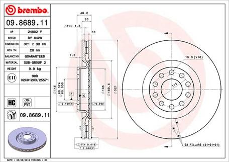 Magneti Marelli 360406001801 - Kočioni disk www.molydon.hr