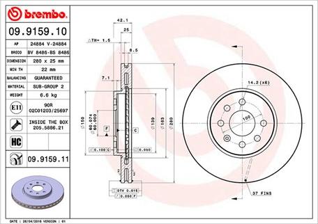 Magneti Marelli 360406008400 - Kočioni disk www.molydon.hr