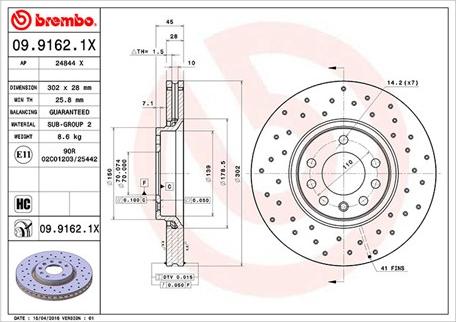 Magneti Marelli 360406008202 - Kočioni disk www.molydon.hr