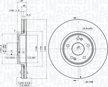 Magneti Marelli 360406008701 - Kočioni disk www.molydon.hr