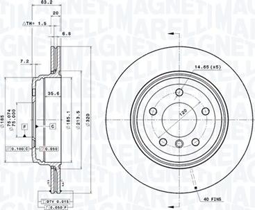 Magneti Marelli 360406003901 - Kočioni disk www.molydon.hr