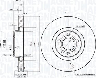 Magneti Marelli 360406002401 - Kočioni disk www.molydon.hr