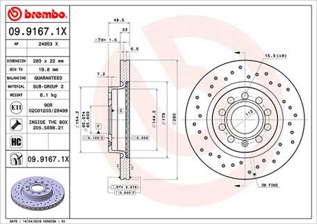 Magneti Marelli 360406002002 - Kočioni disk www.molydon.hr