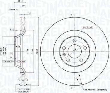 Magneti Marelli 360406002101 - Kočioni disk www.molydon.hr